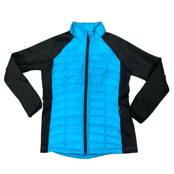 Women's Weatherproof 32 Degrees M Medium 8 - 10 Jacket Coat Blue Black Packable - Picture 2 of 7